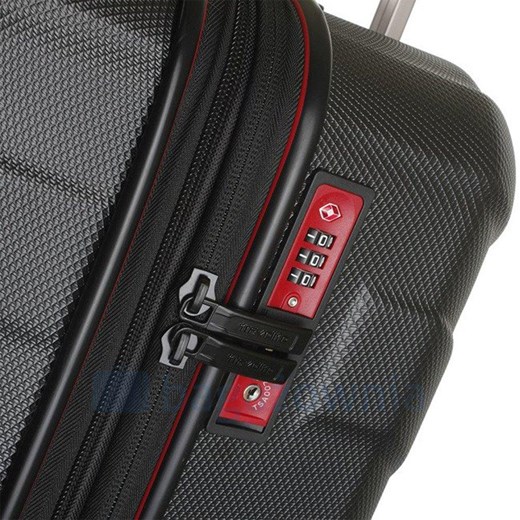 Średnia walizka TRAVELITE VECTOR 72048-01 Czarna Travelite okazja Bagażownia.pl
