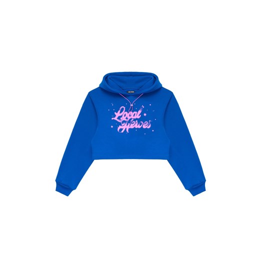 LH AIRBRUSH BLUE CROPPED HOODIE Local Heroes M Local Heroes