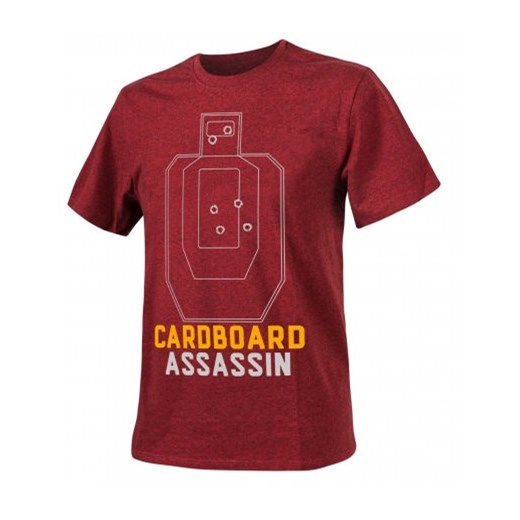 koszulka t-shirt Helikon Cardboard Assassin - Czerwony Melanż M ZBROJOWNIA