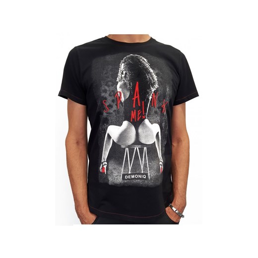 Męski czarny t-shirt erotyczny nadruk ze sklepu Kokietki w kategorii T-shirty męskie - zdjęcie 117853387