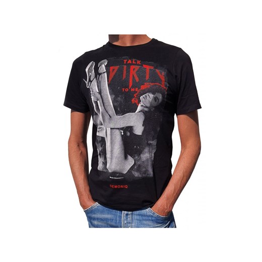 Nadruk męski t-shirt czarny ze sklepu Kokietki w kategorii T-shirty męskie - zdjęcie 117853395