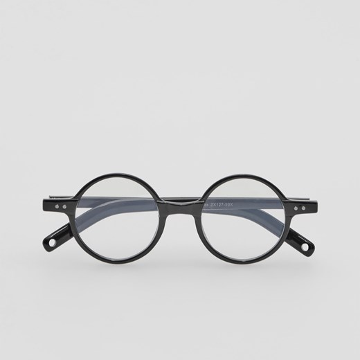 Reserved - Okrągłe okulary - Czarny Reserved ONE SIZE okazyjna cena Reserved