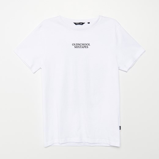 Cropp - Koszulka z nadrukiem na plecach - Biały Cropp XL okazja Cropp