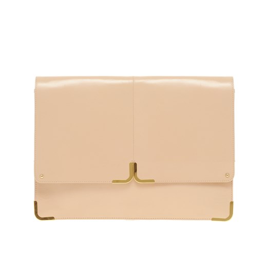 Kopertówka Asos Leather With Metal Tip - Nude  pandzior-pl-new-vogue  kopertówki