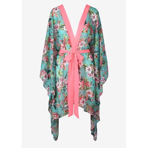 Pareo Plażowe w Kwiaty Madame Butterfly 01 Marilyn Poupee ONE SIZE E-marilyn