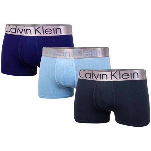 CALVIN KLEIN BOKSERKI MĘSKIE 3 PARY BLUE/GREY 000NB2453A KHW Calvin Klein M okazja messimo