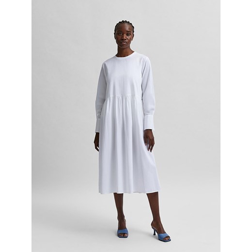 Sukienka "Mirabella" w kolorze białym Selected Femme 38 okazja Limango Polska