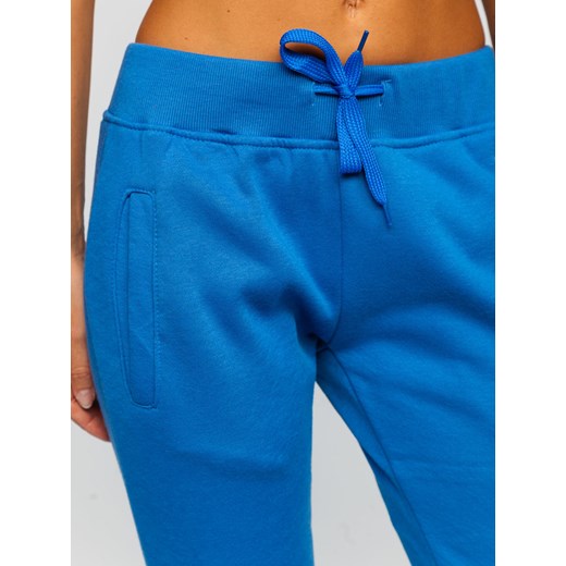 Niebieskie spodnie dresowe damskie Denley CK-01 L denley damskie