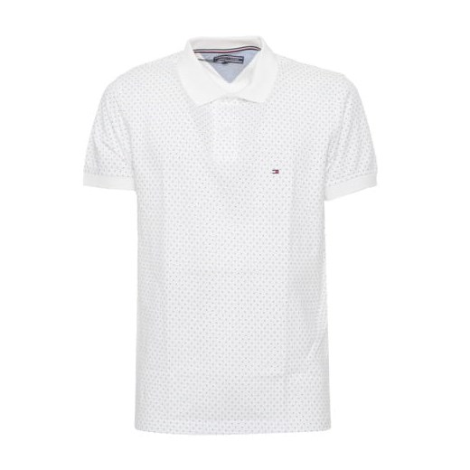 Koszulka Polo męska Tommy Hilfiger Biała w kropki (S) Tommy Hilfiger XL Laumast