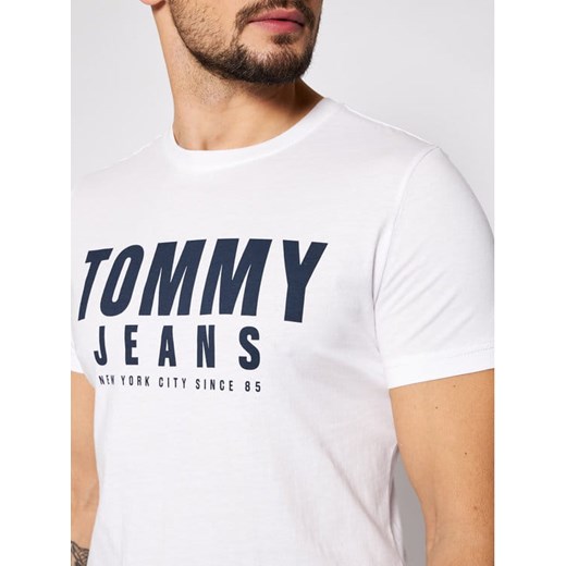 T-shirt męski Tommy Hilfiger Biały (S) Tommy Hilfiger L wyprzedaż Laumast