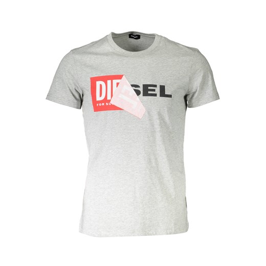 T-shirt męski Diesel Szary (L) Diesel L Laumast