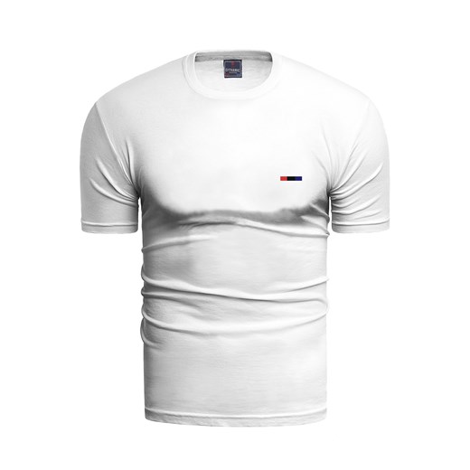 Męska koszulka t-shirt Dynamic01 biała Risardi XL okazyjna cena Risardi
