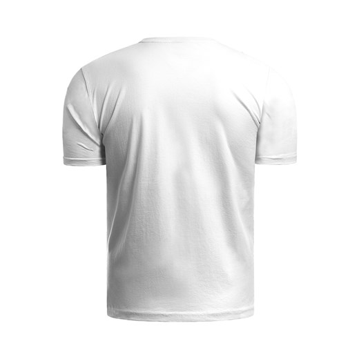 Męska koszulka t-shirt Dynamic01 biała Risardi XXL wyprzedaż Risardi