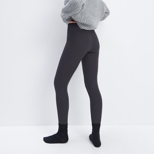 Mohito - Bawełniane legginsy - Szary Mohito XS promocyjna cena Mohito