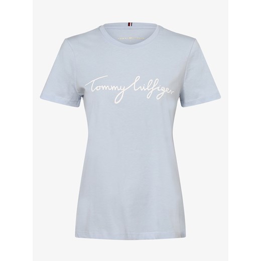 Tommy Hilfiger - T-shirt damski, niebieski Tommy Hilfiger S vangraaf