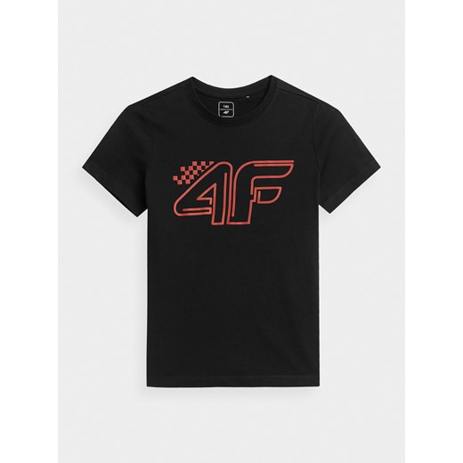 T-shirt z nadrukiem chłopięcy  4F
