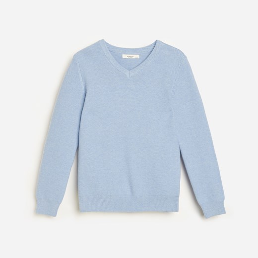 Reserved - Klasyczny sweter - Niebieski Reserved 170 wyprzedaż Reserved