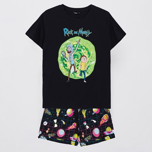 Cropp - Piżama dwuczęściowa Rick and Morty - Czarny Cropp M okazyjna cena Cropp