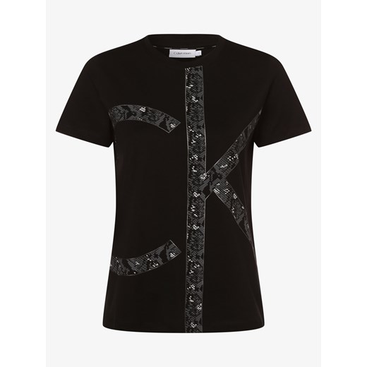 Calvin Klein - T-shirt damski, czarny Calvin Klein S vangraaf