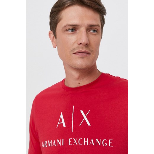 T-shirt męski Armani Exchange z krótkimi rękawami z dzianiny 
