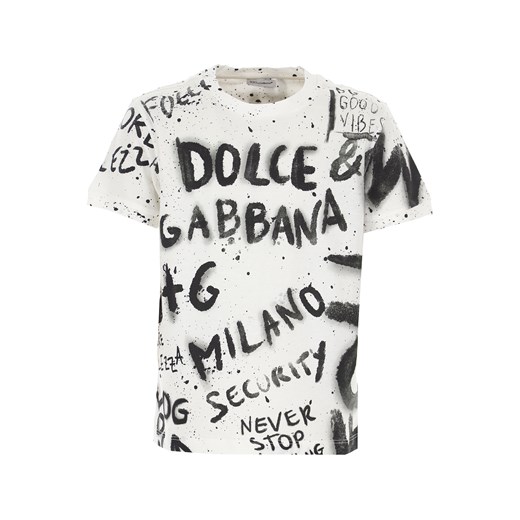 T-shirt chłopięce Dolce & Gabbana biały 