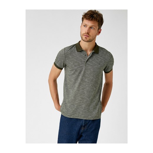Koton Men's Green Polo Neck T-Shirt Koton XL Factcool