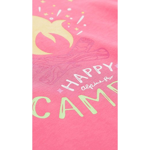 Różowy t-shirt dziecięcy z nadrukiem 58430 Lavard 116-122 Lavard promocja