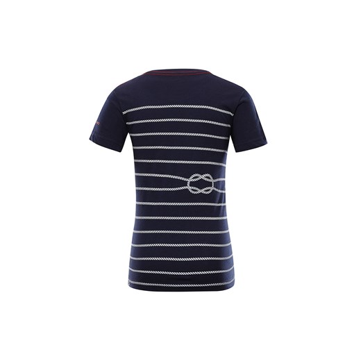 Granatowy t-shirt dziecięcy w marynarskim stylu 58454 Lavard 128-134 wyprzedaż Lavard