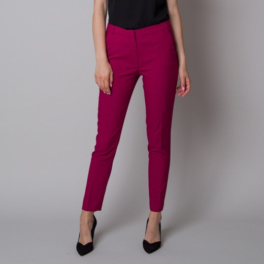 Spodnie garniturowe w kolorze fuksji Willsoor 40 okazyjna cena Willsoor