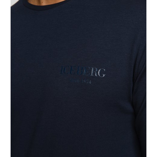 T-shirt męski Iceberg z długim rękawem sportowy 