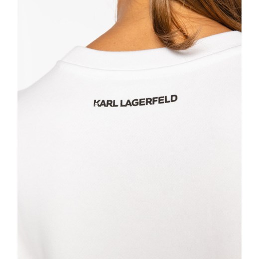 Bluza damska Karl Lagerfeld biała z napisami 