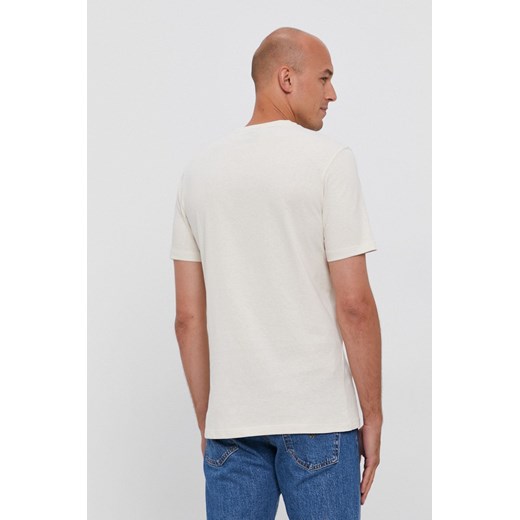 T-shirt męski BOSS HUGO biały z krótkimi rękawami 