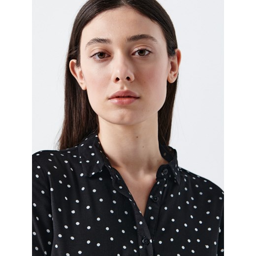 Cropp - Wzorzysta sukienka - Czarny Cropp L Cropp