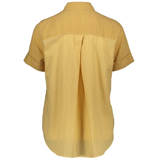Koszula damska Marc O'Polo z kołnierzykiem żółta casual 