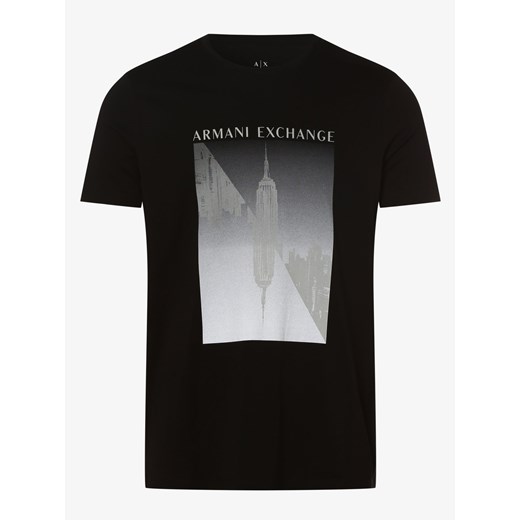 Armani Exchange - T-shirt męski, czarny Armani Exchange L vangraaf