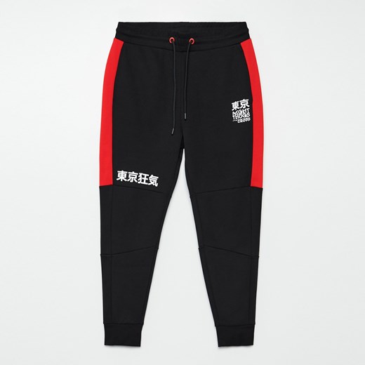 Cropp - Spodnie dresowe - Czerwony Cropp XS okazyjna cena Cropp