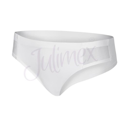Majtki tai wykończone siateczką Bikini Julimex beżowe ze sklepu piubiu_pl w kategorii Majtki damskie - zdjęcie 118478599