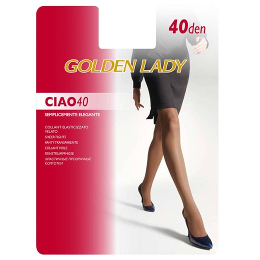 Rajstopy Golden Lady Ciao 40DEN Nero czarne ze sklepu piubiu_pl w kategorii Rajstopy - zdjęcie 118479947