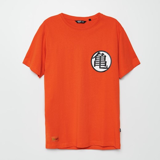 Cropp - Koszulka Dragon Ball - Pomarańczowy Cropp XS promocyjna cena Cropp