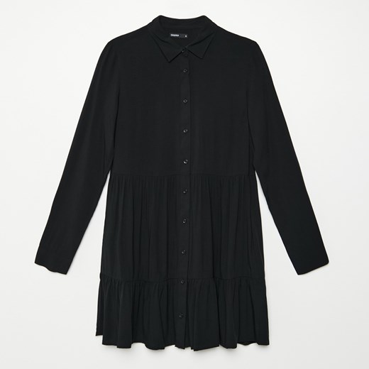 Cropp - Koszulowa sukienka - Czarny Cropp XS wyprzedaż Cropp