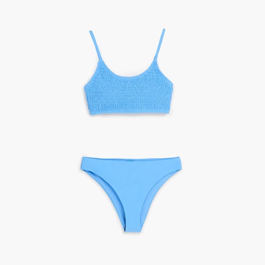 Cropp - Dwuczęściowy kostium kąpielowy - Niebieski Cropp L wyprzedaż Cropp