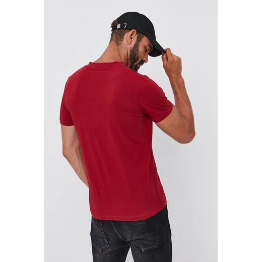 Pepe Jeans t-shirt męski czerwony casualowy z krótkim rękawem 