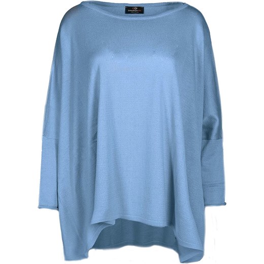 Sweter w kolorze błękitnym Zwillingsherz onesize okazja Limango Polska