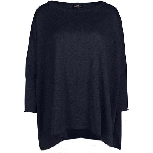 Sweter w kolorze granatowym Zwillingsherz onesize Limango Polska promocyjna cena