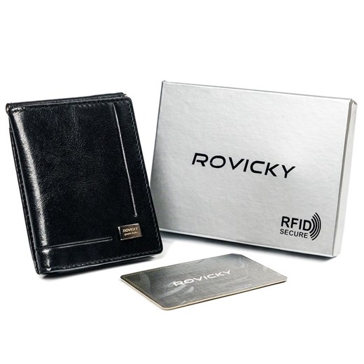 Skórzany portfel unisex z podręczną portmonetką i klipsem na banknoty — Rovicky Rovicky uniwersalny rovicky.eu