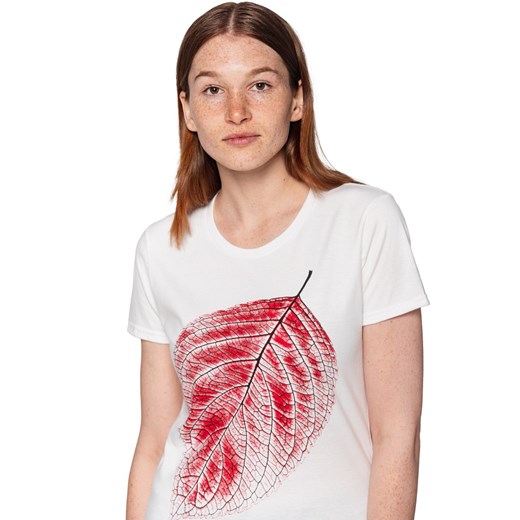 T-shirt damski UNDERWORLD Leaf biały Underworld S okazyjna cena morillo