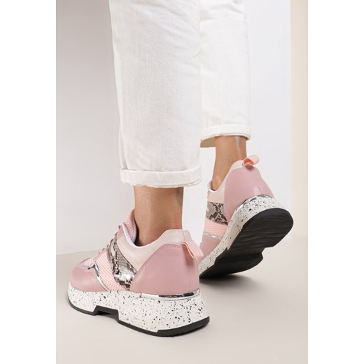 Różowe Sneakersy Clymisa Renee 39 wyprzedaż renee.pl