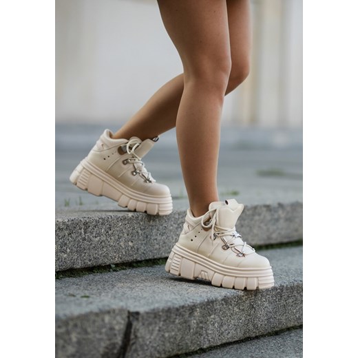 Beżowe Sneakersy Nalora Renee 37 renee.pl okazyjna cena