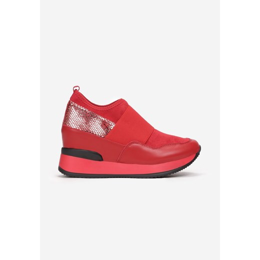 Czerwone Sneakersy Mapeloris 39 okazja born2be.pl