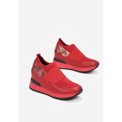 Czerwone Sneakersy Mapeloris 38 wyprzedaż born2be.pl